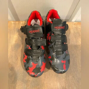Professional Cycling Bicycle Shoes Ultralight Speed Black/Red Size 40 EUC